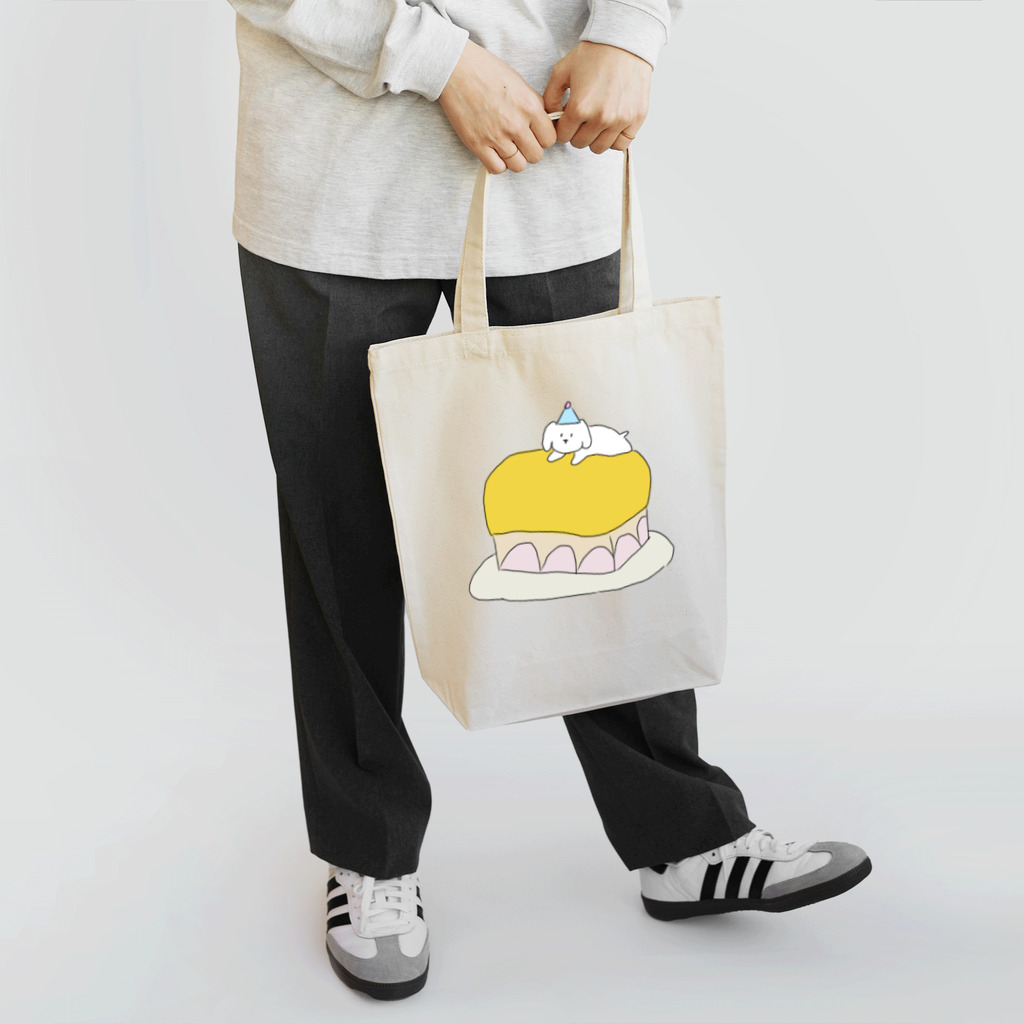 みにゆん　ねこのLovely puppy cake Tote Bag