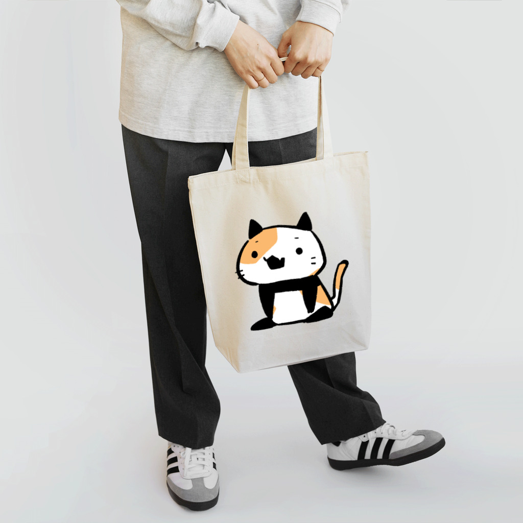 うさやのパンダ風味の三毛猫 Tote Bag