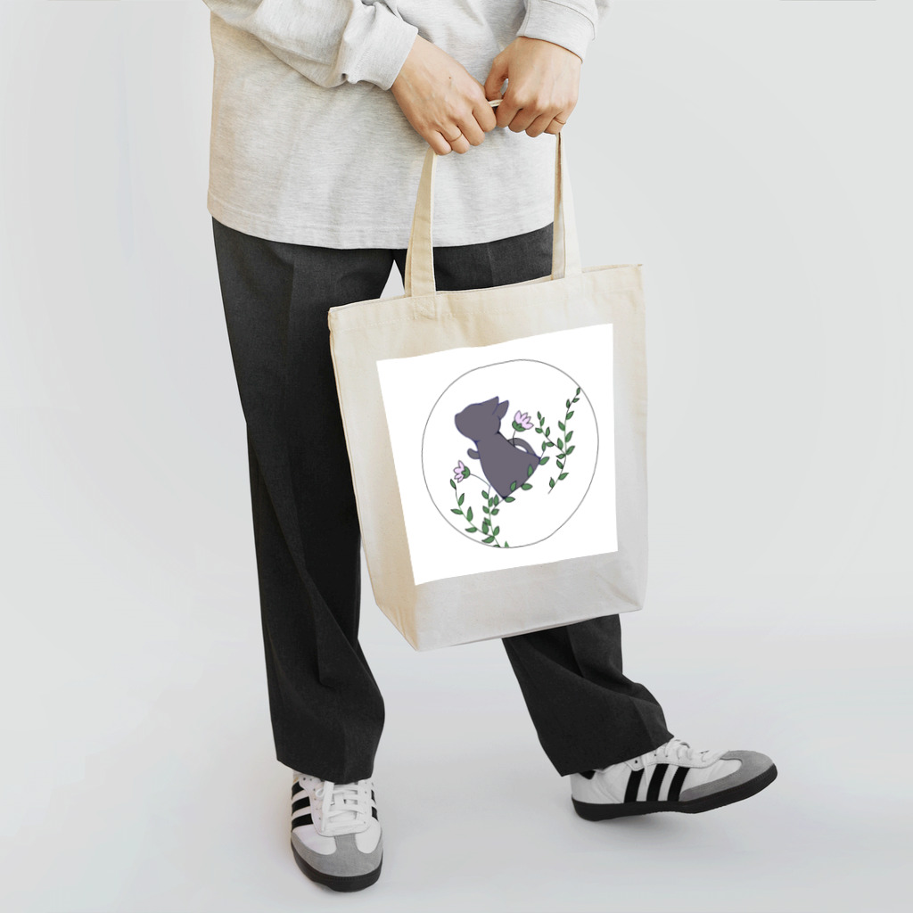 猫の手貸しますの草と猫 Tote Bag