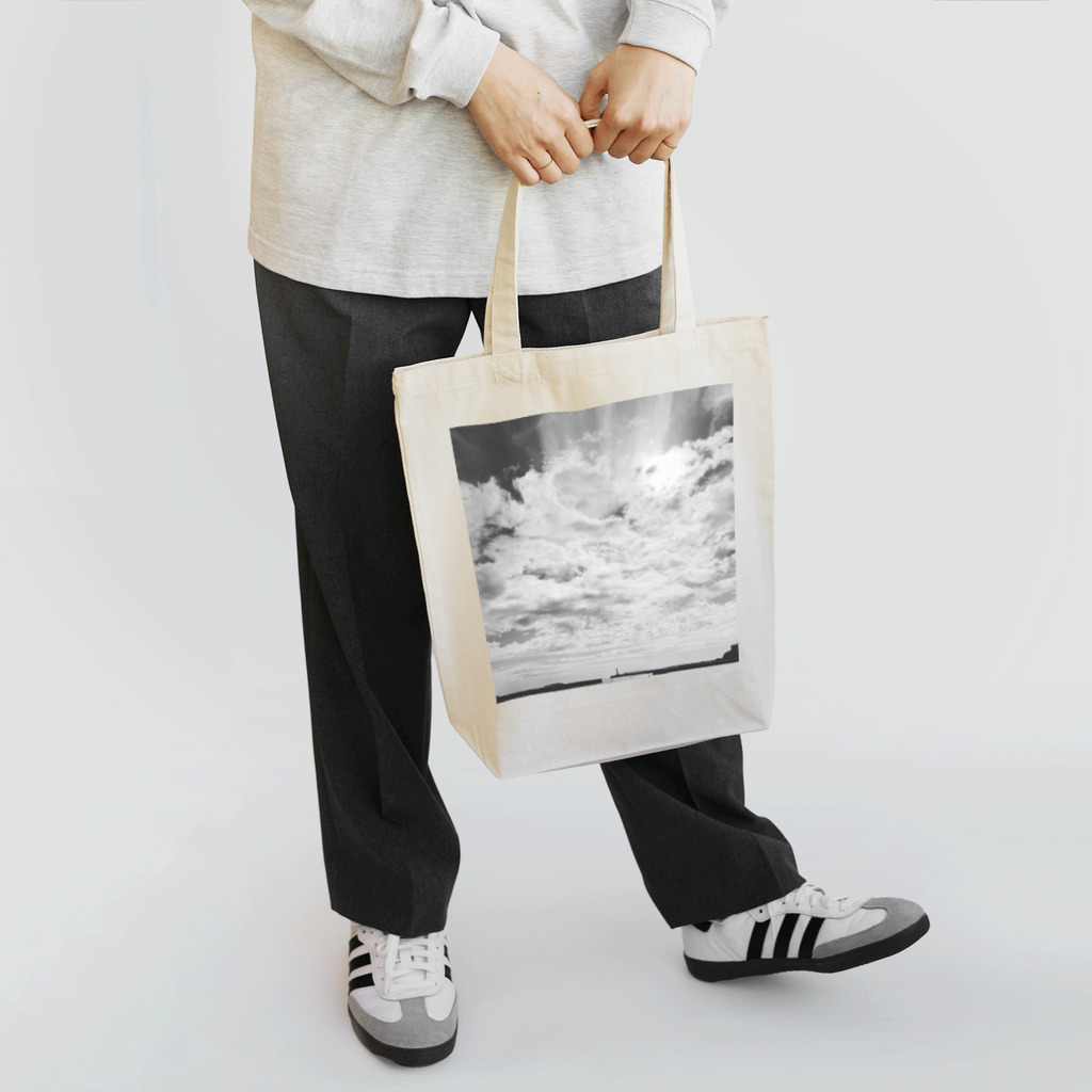 たけのkoのモノクロの空 Tote Bag