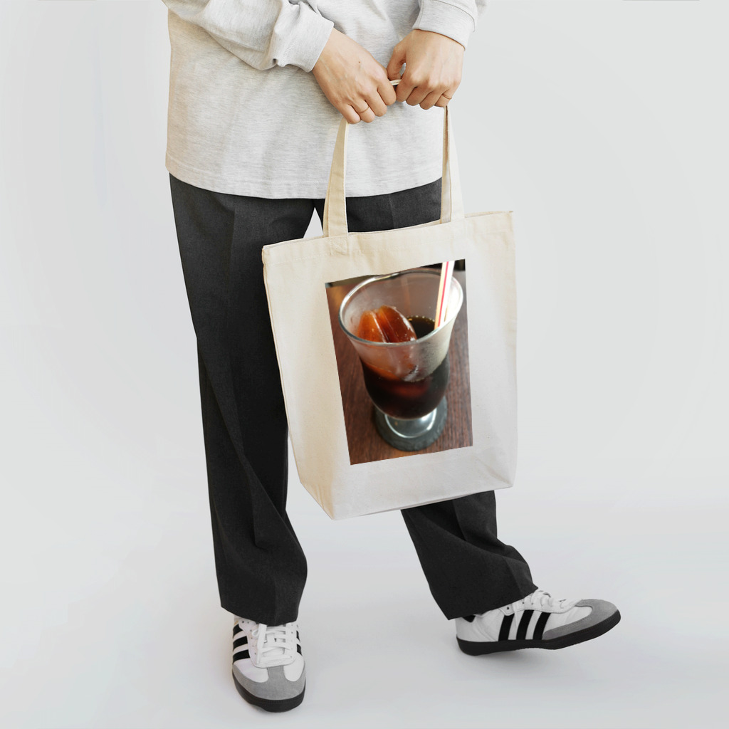 時間泥棒の珈琲豆氷のアイスコーヒー Tote Bag