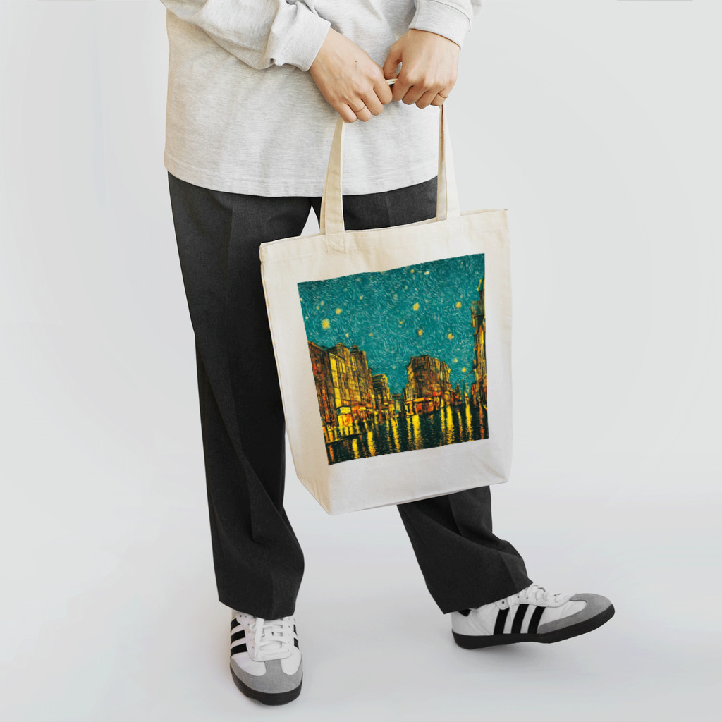 TakashiSのnight sky after rain Tote Bag