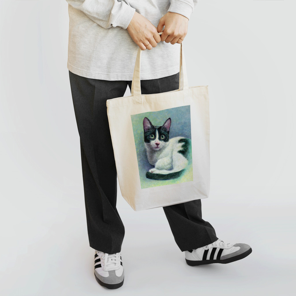 ユキ・エスのキャットアートハチワレくん Tote Bag