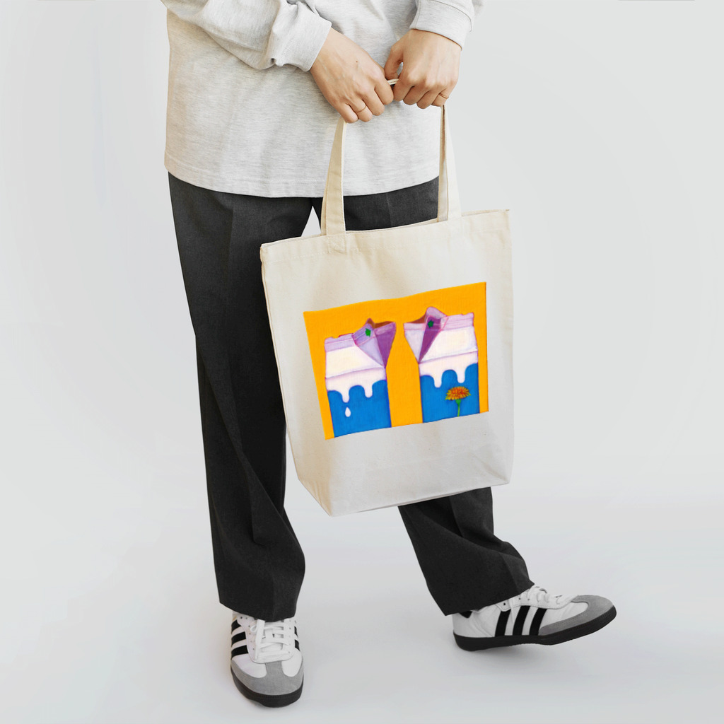 HosoMitsu-painterの牛乳パックのtalk Tote Bag
