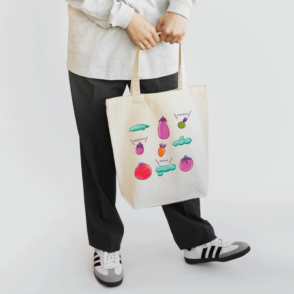 Aランチサラダ付SHOPの夏野菜たち Tote Bag