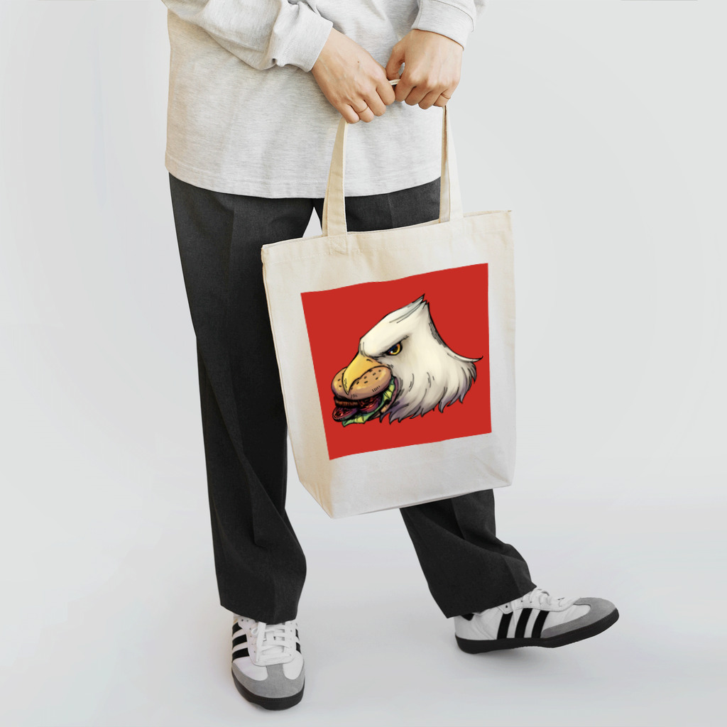 丘ケ𓅫のハンバーガーとハクトウワシ Tote Bag