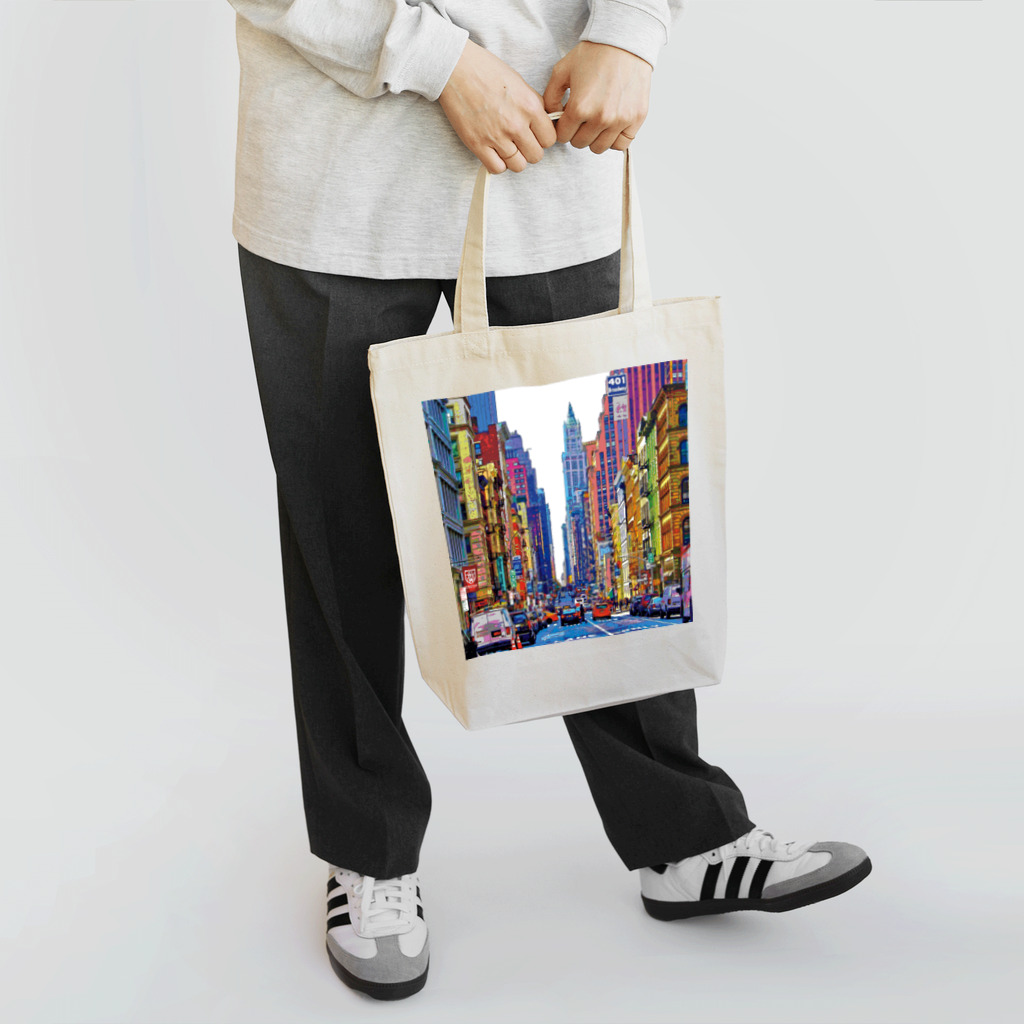 GALLERY misutawoのニューヨーク ブロードウェイの喧騒 Tote Bag