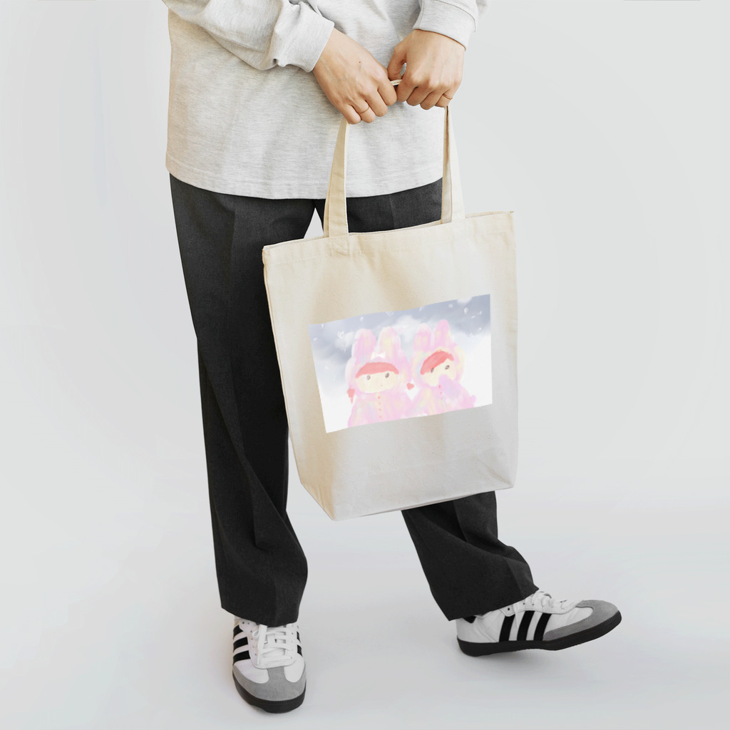 つきよ みのうさぎのおともだち Tote Bag