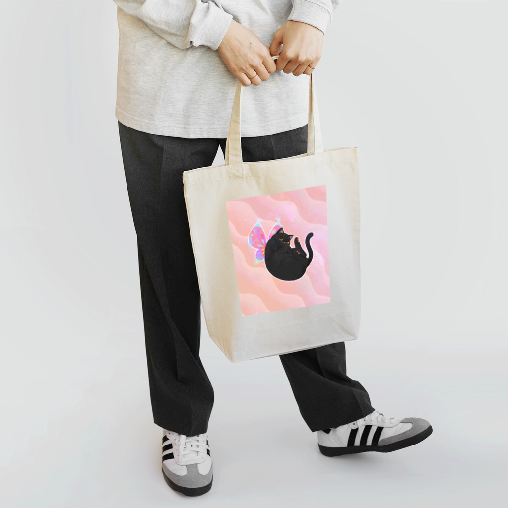 YouStoreの黒猫の妖精 Tote Bag