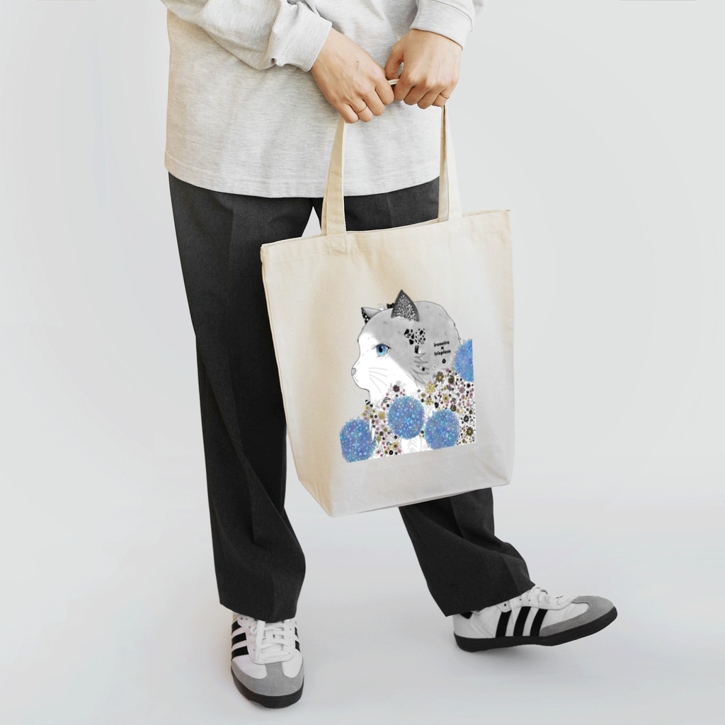 IRISPLACEのRagdoll Hydrangea ( ラグドール / 猫 )　2 Tote Bag