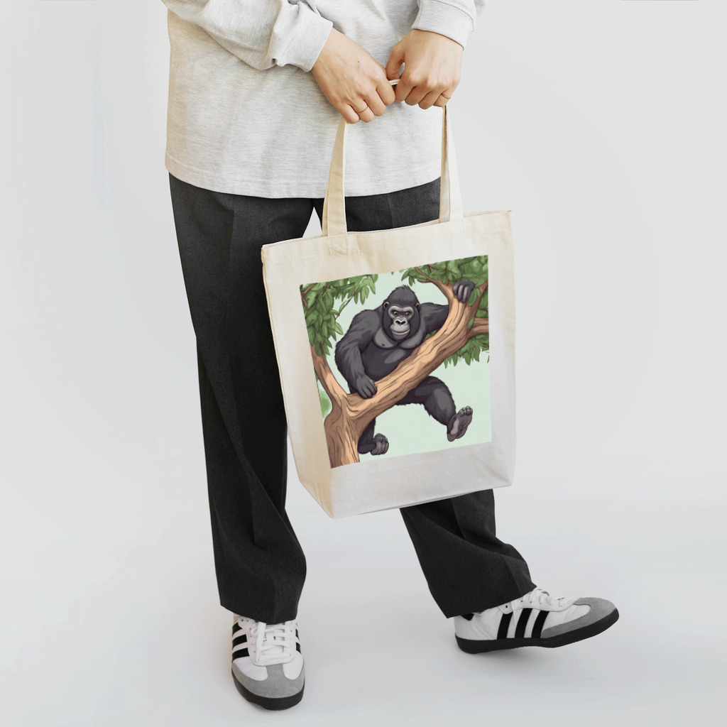 namuhatimanの木を登っているゴリラ Tote Bag