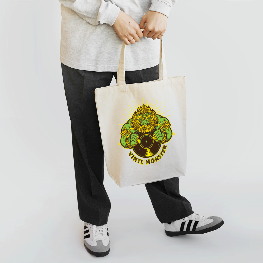 420 MUSIC FACTORYのVINYL MONSTER（ヴァイナル　モンスター）レコード怪獣 Tote Bag