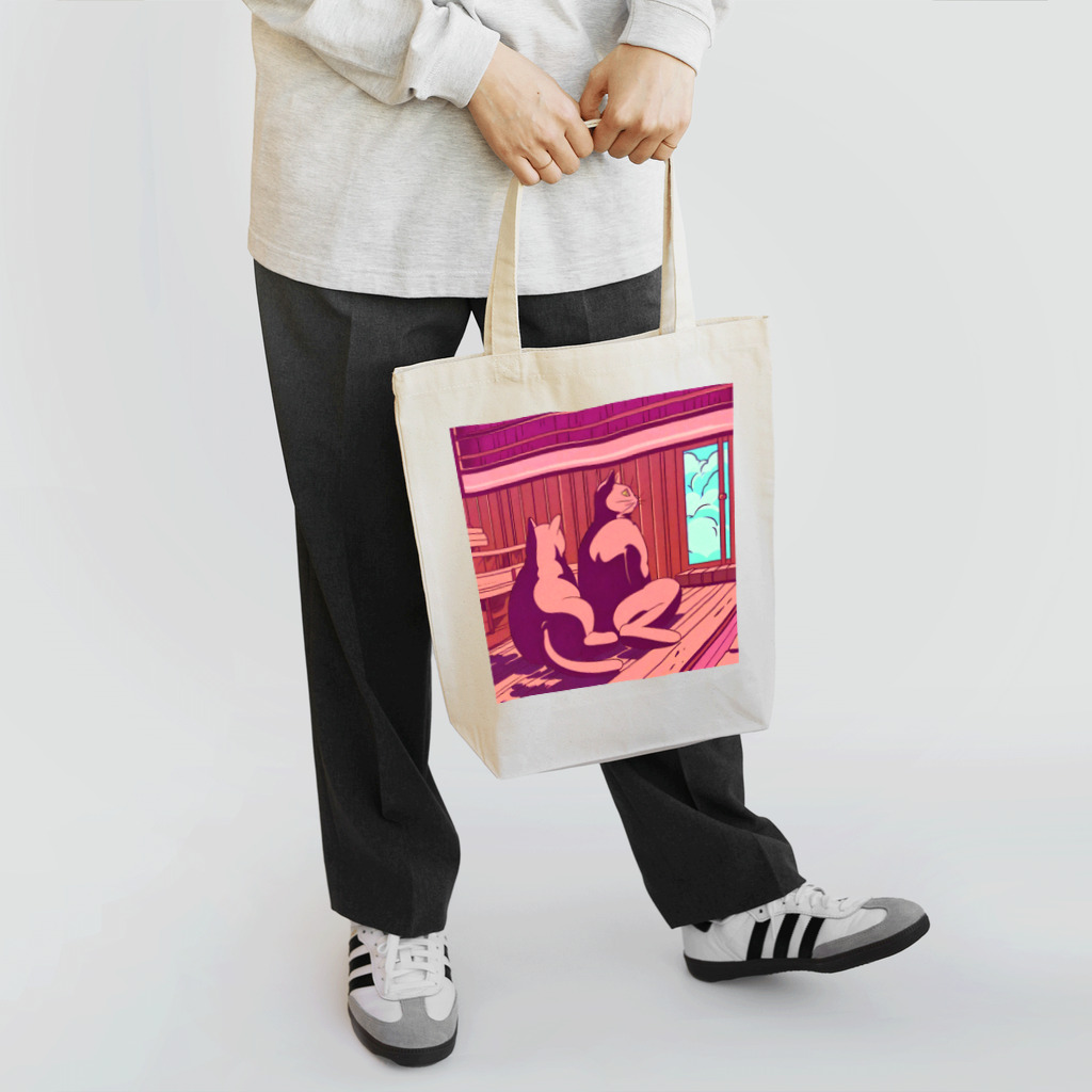 Chop Storeの外を見つめる猫 Tote Bag