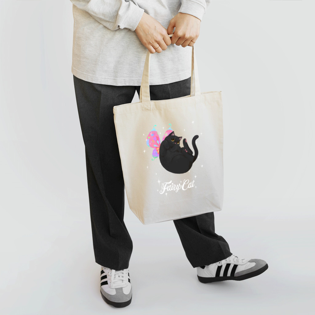 YouStoreの黒猫の妖精 Tote Bag