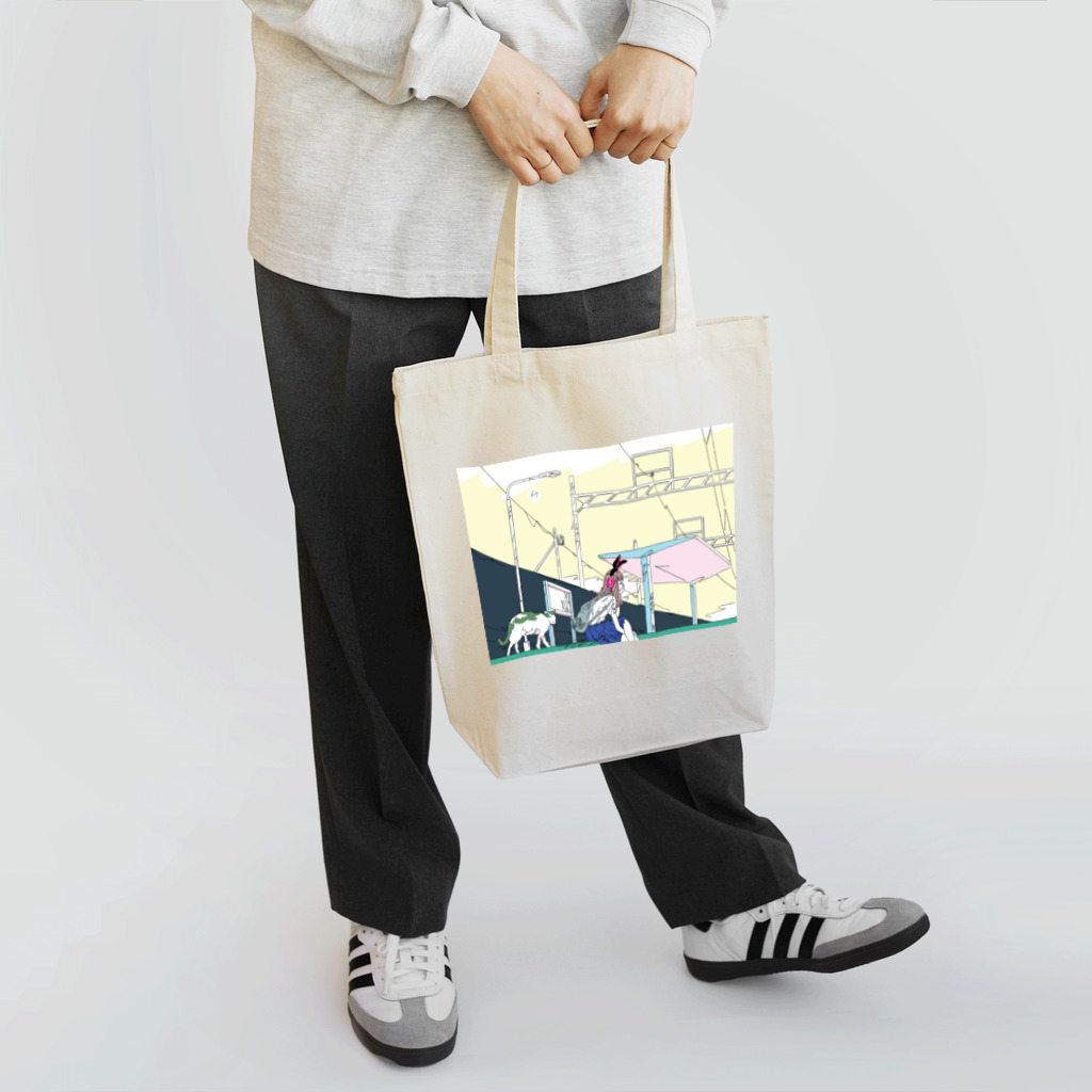 イノウエマサルのお店のステーション Tote Bag