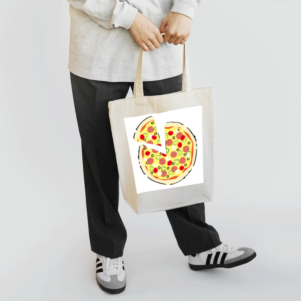 溝呂木一美のお店のピザ トートバッグ