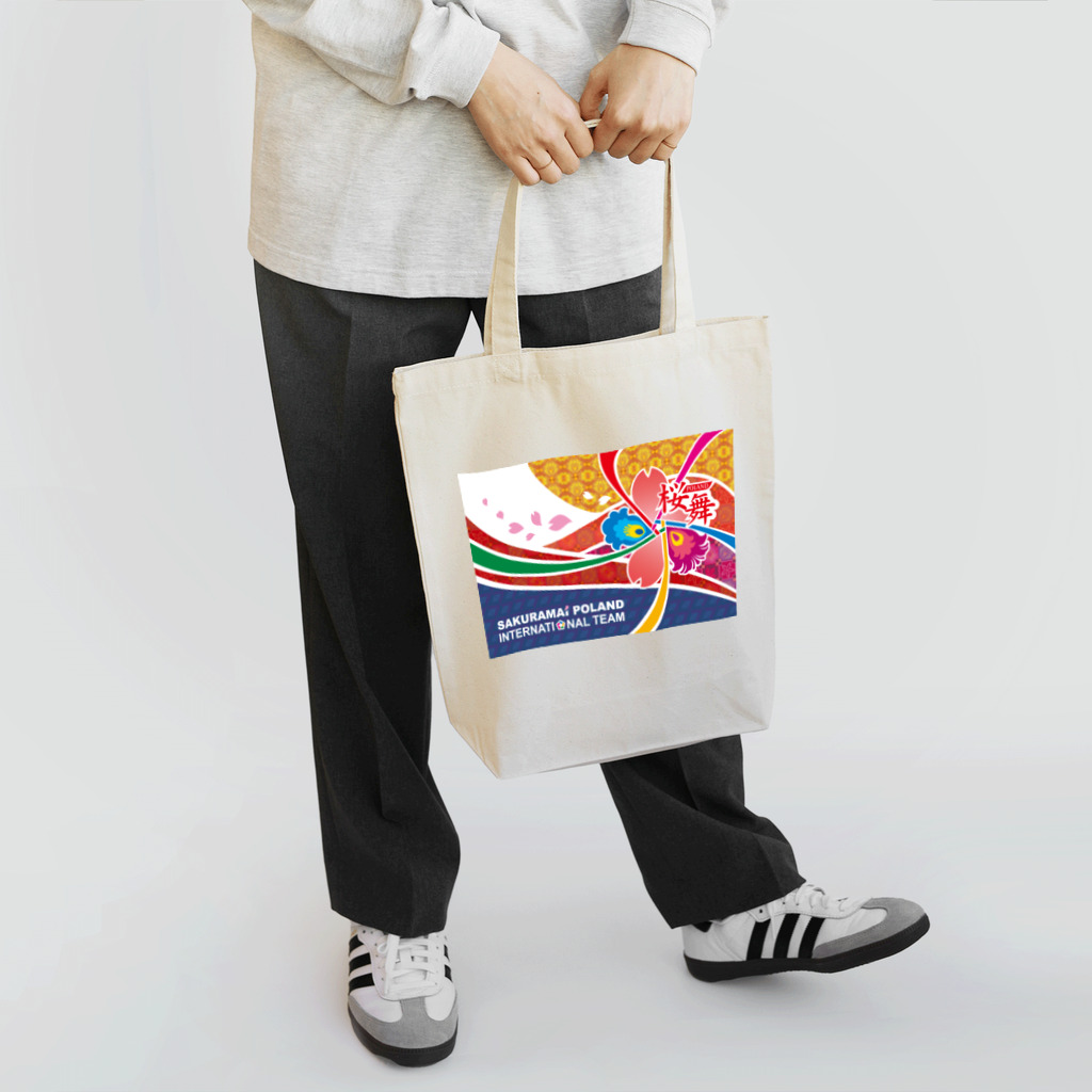 よさこいアンバサダー田中恵美子の桜舞国際チーム　旗デザイン トートバッグ