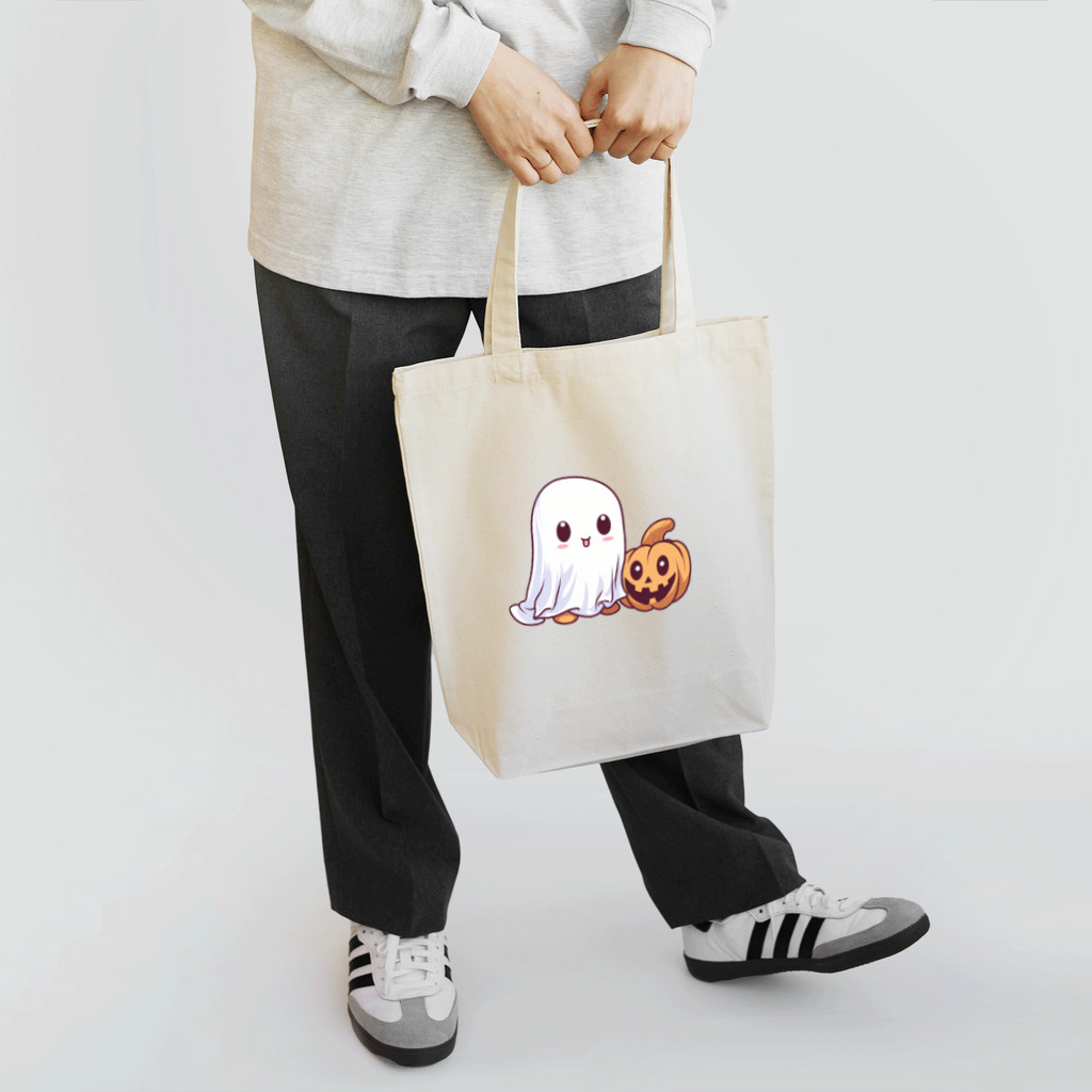 Vasetti_pressの可愛いおばけとカボチャ Tote Bag