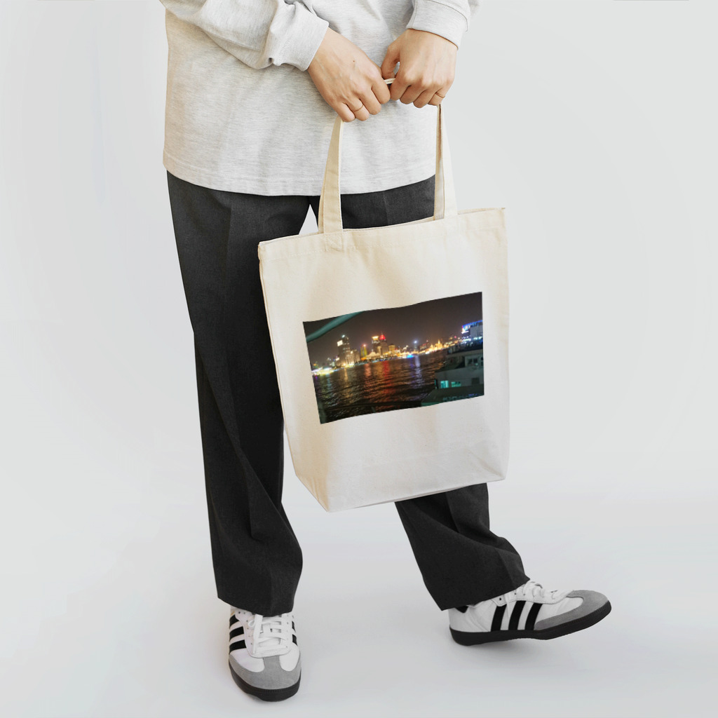 月華の夜上海船上情景 Tote Bag