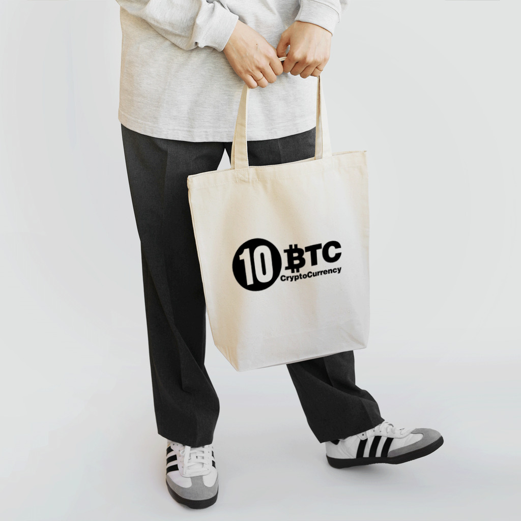 10BTCの10BTC(Black-Logo) トートバッグ