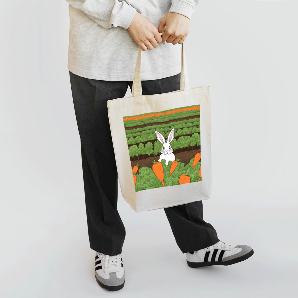 はちみつあめの人参畑のウサギさん Tote Bag