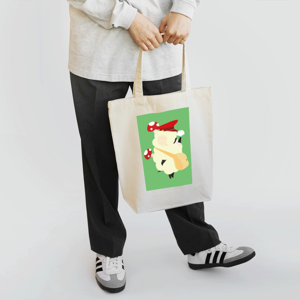 KEimyのキノコヒツジ、イチョウを拾う Tote Bag