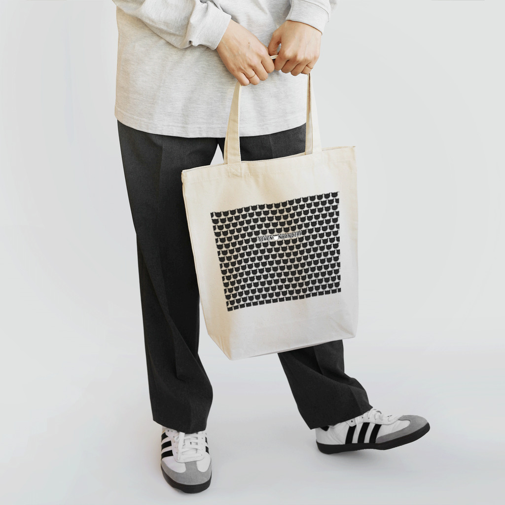 SEVEN NYANDERSのロゴ　グリッド　ブラック Tote Bag