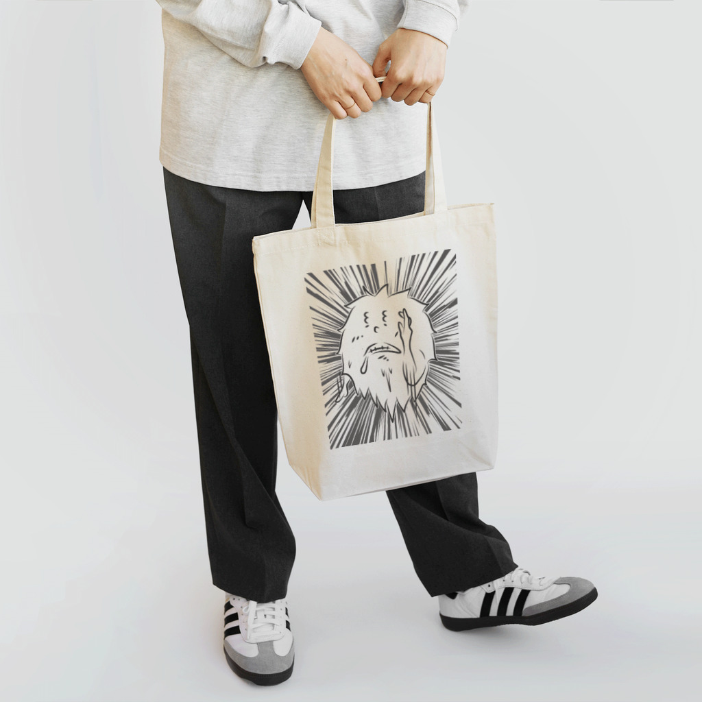 Pasaran_Worksのパサラン黒　必死 Tote Bag