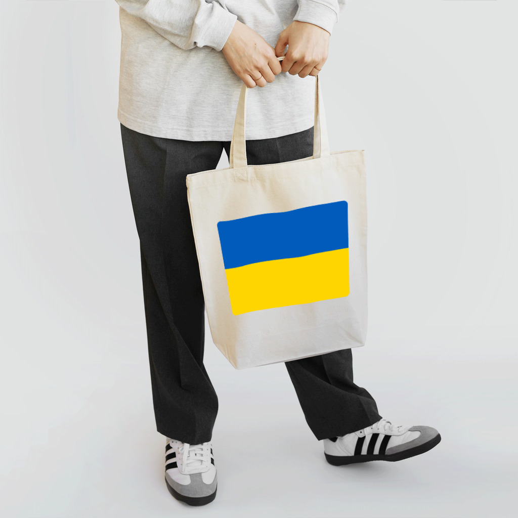 お絵かき屋さんのウクライナの国旗 トートバッグ