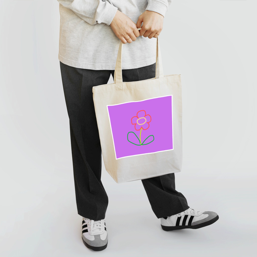 Jumping Candyのお花（purple） Tote Bag