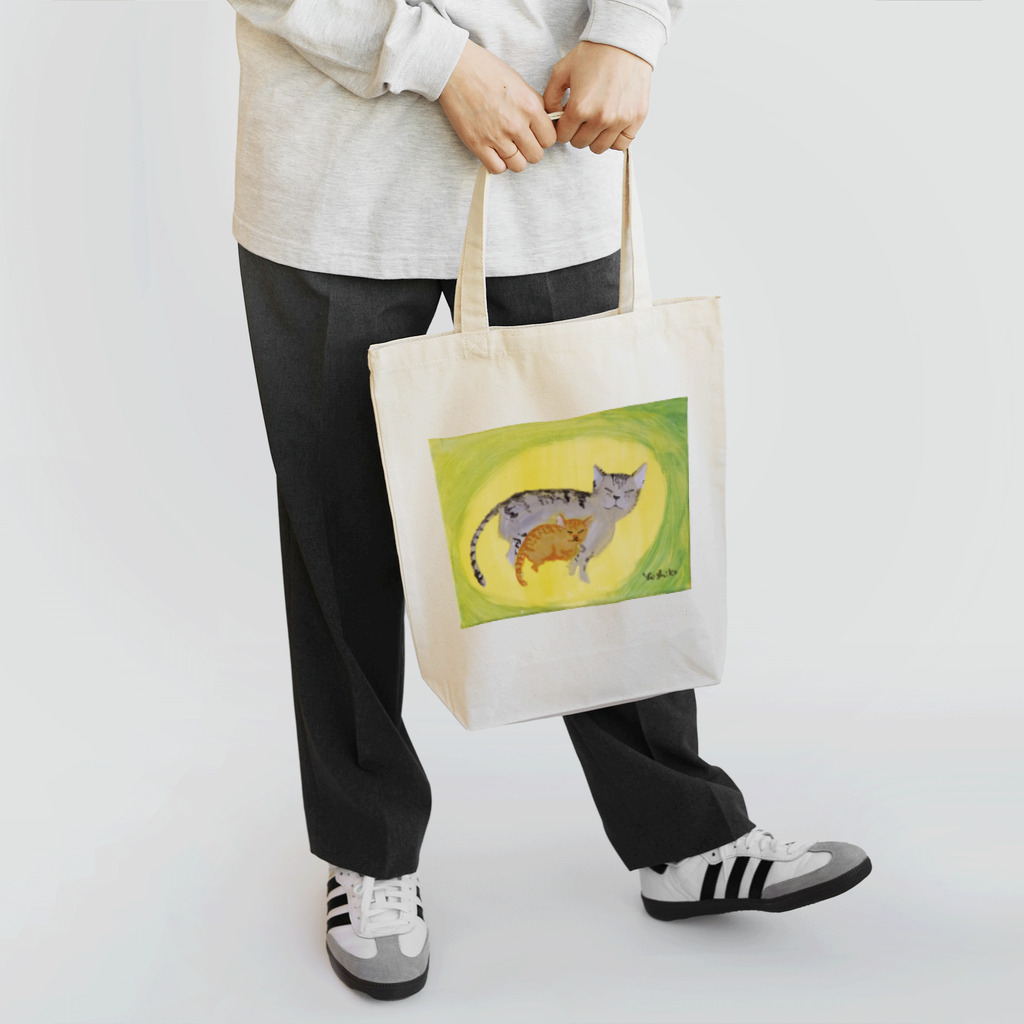 YOSHInekoの猫の親子 Tote Bag