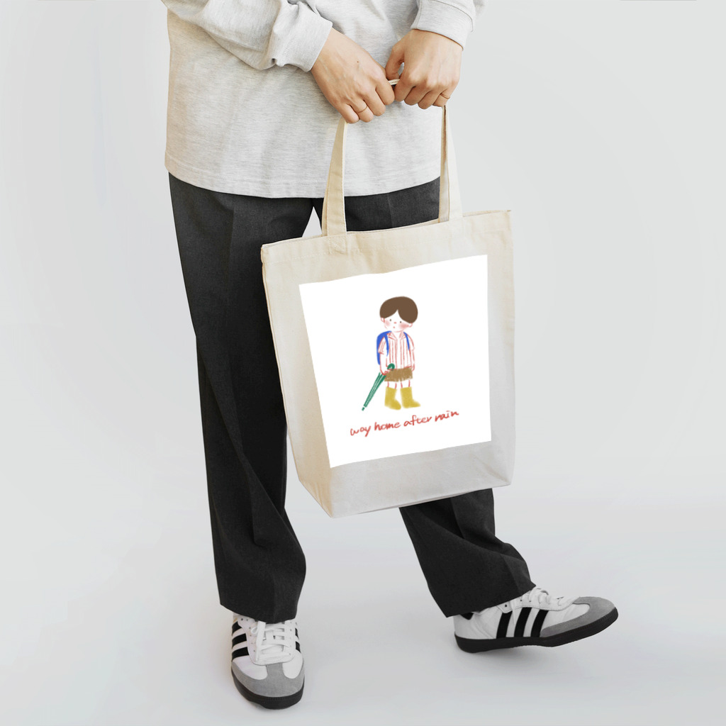 yukiito's suzuri storeの雨上がりの帰り道 Tote Bag