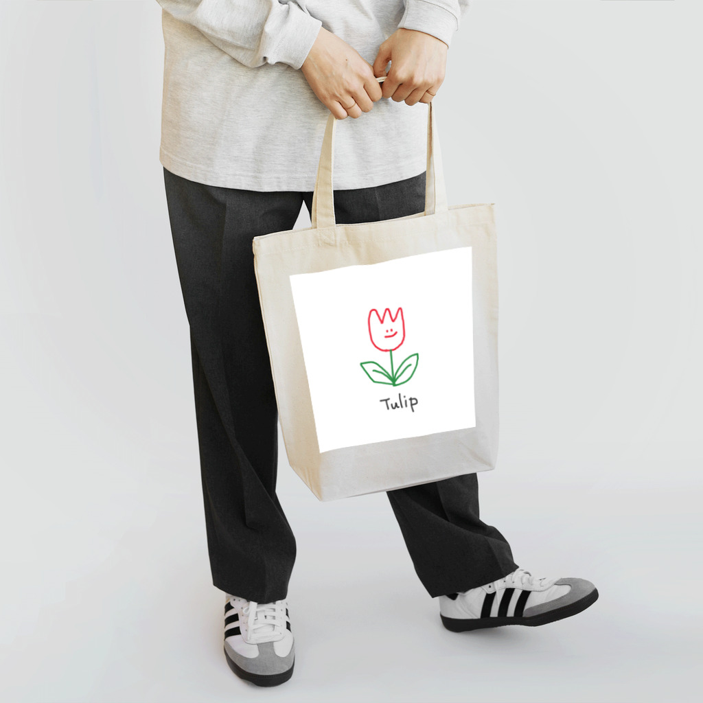 ゆるり、はるり。のゆるりと、チューリップ Tote Bag