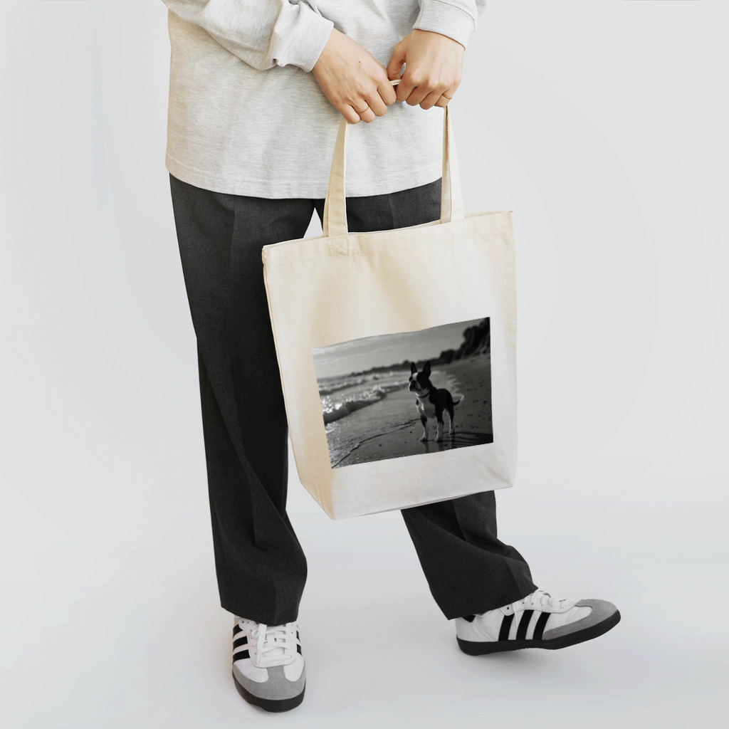 naon therockのボストンテリア Tote Bag