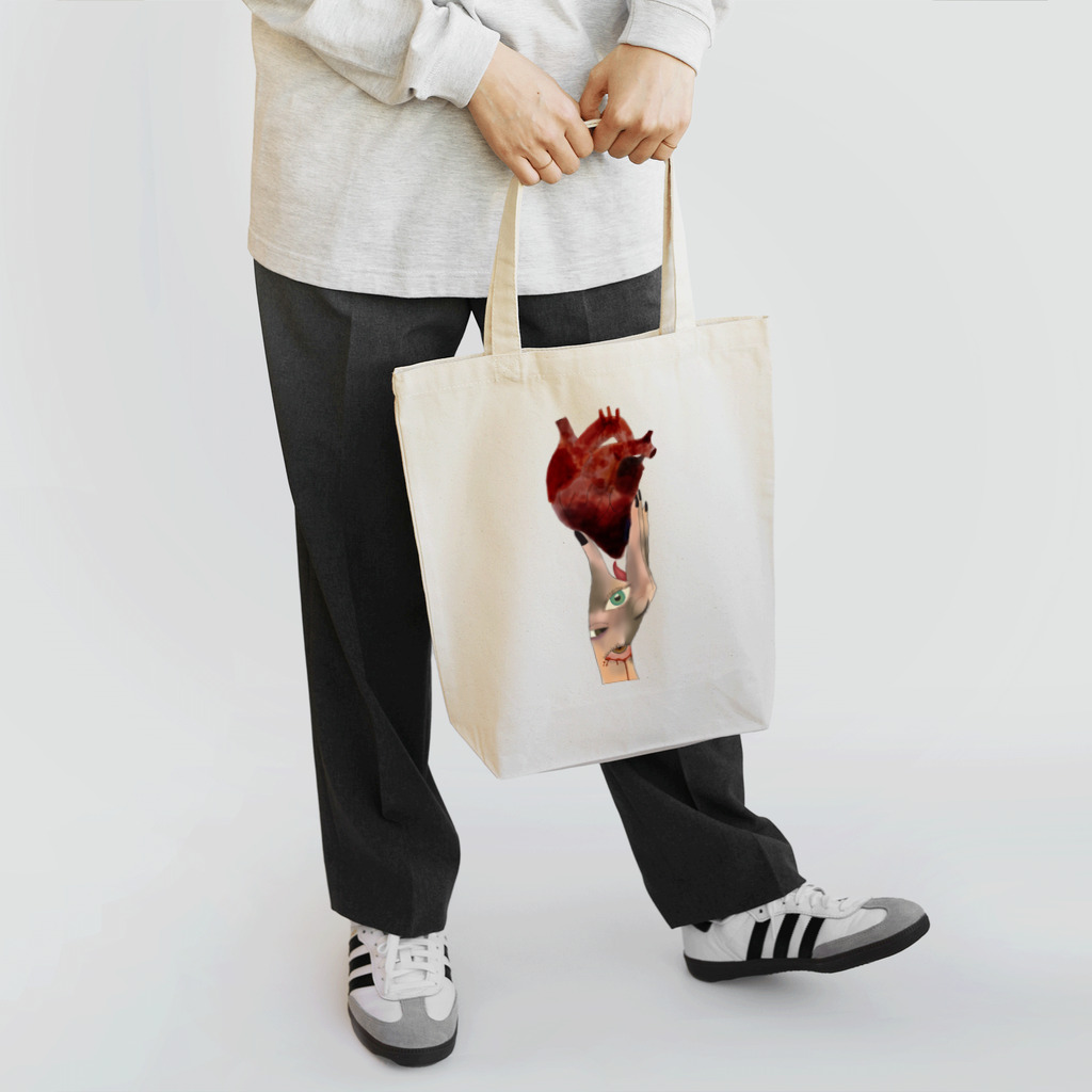 Qleepy2828のSqueeze your heart ♥️  Tote Bag