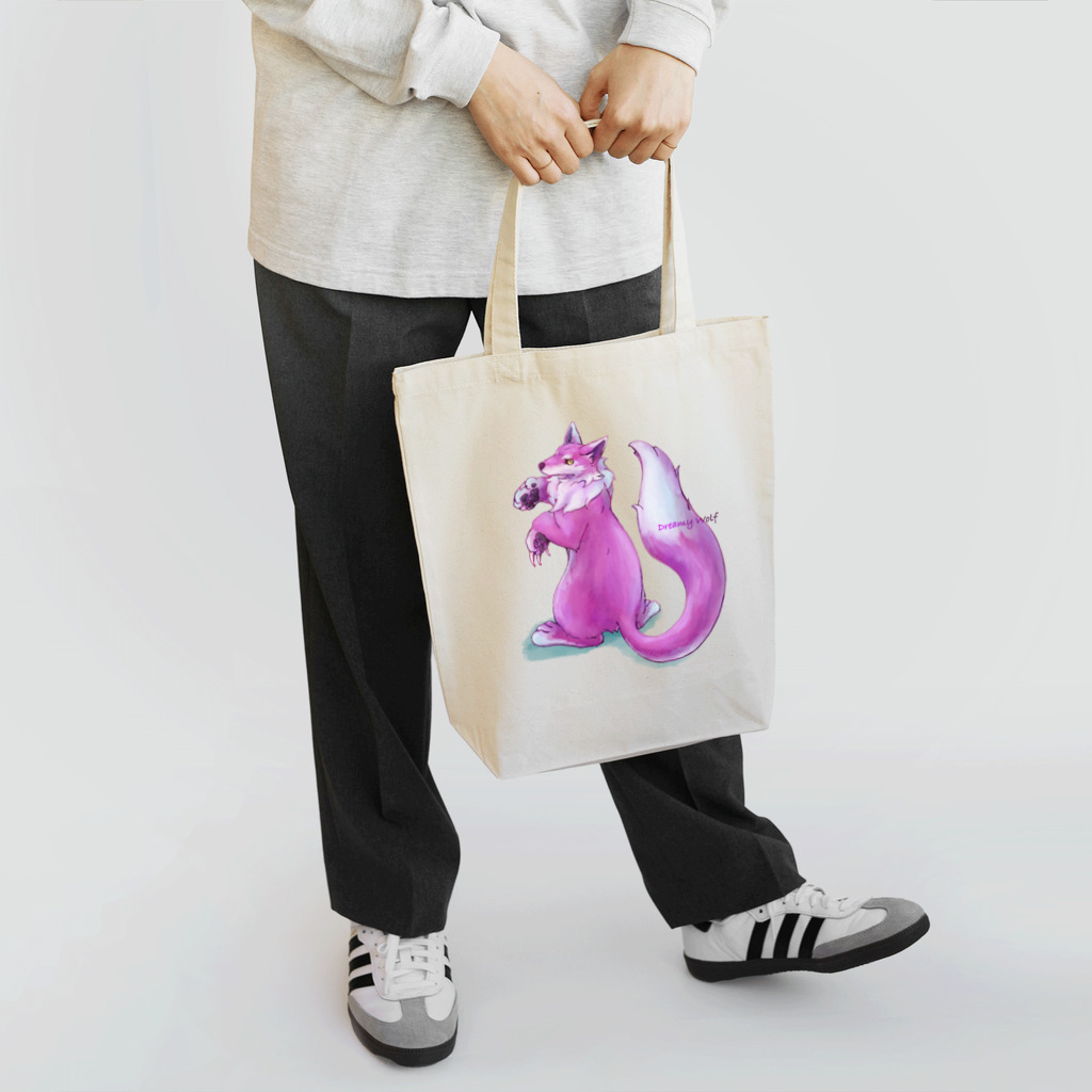 よふかしパーティーの夢見たオオカミ Tote Bag