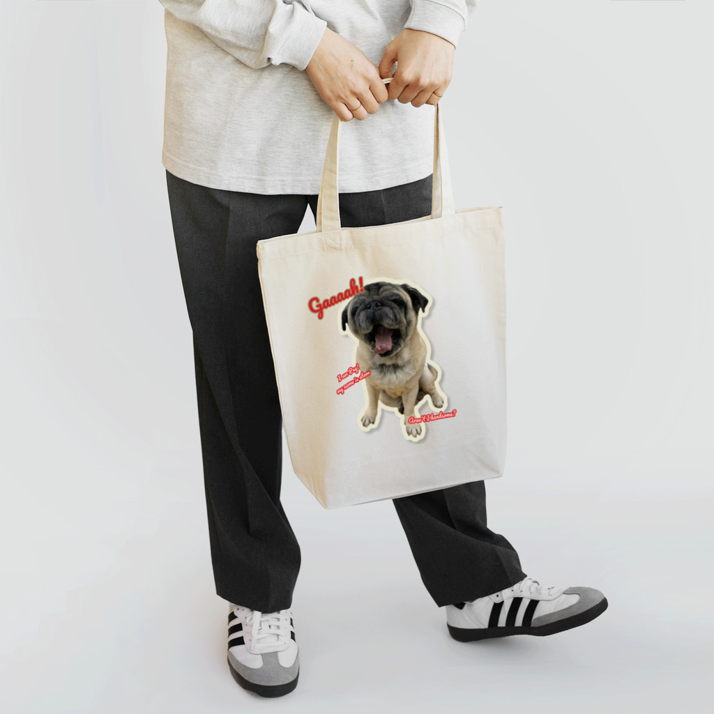 mimosaのI am Pug!　 Tote Bag