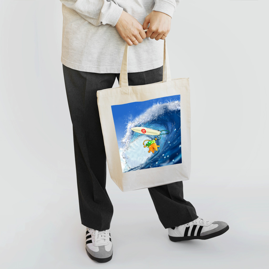 ホンイチのホンイチくん　サーフィン Tote Bag