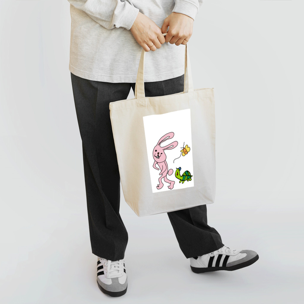 konmememe♡♡のうさぎとカメたん Tote Bag