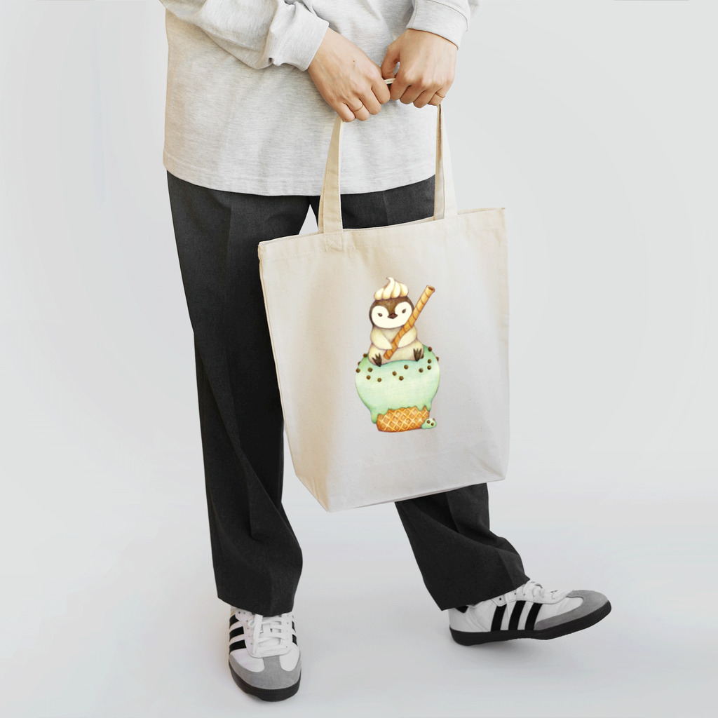 happy rockのチョコミントアイスペンギン Tote Bag