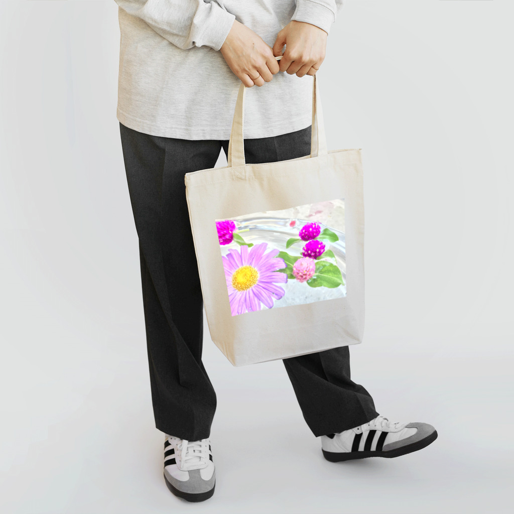 ゆず丸工房×yuzmaruのflower Tote Bag