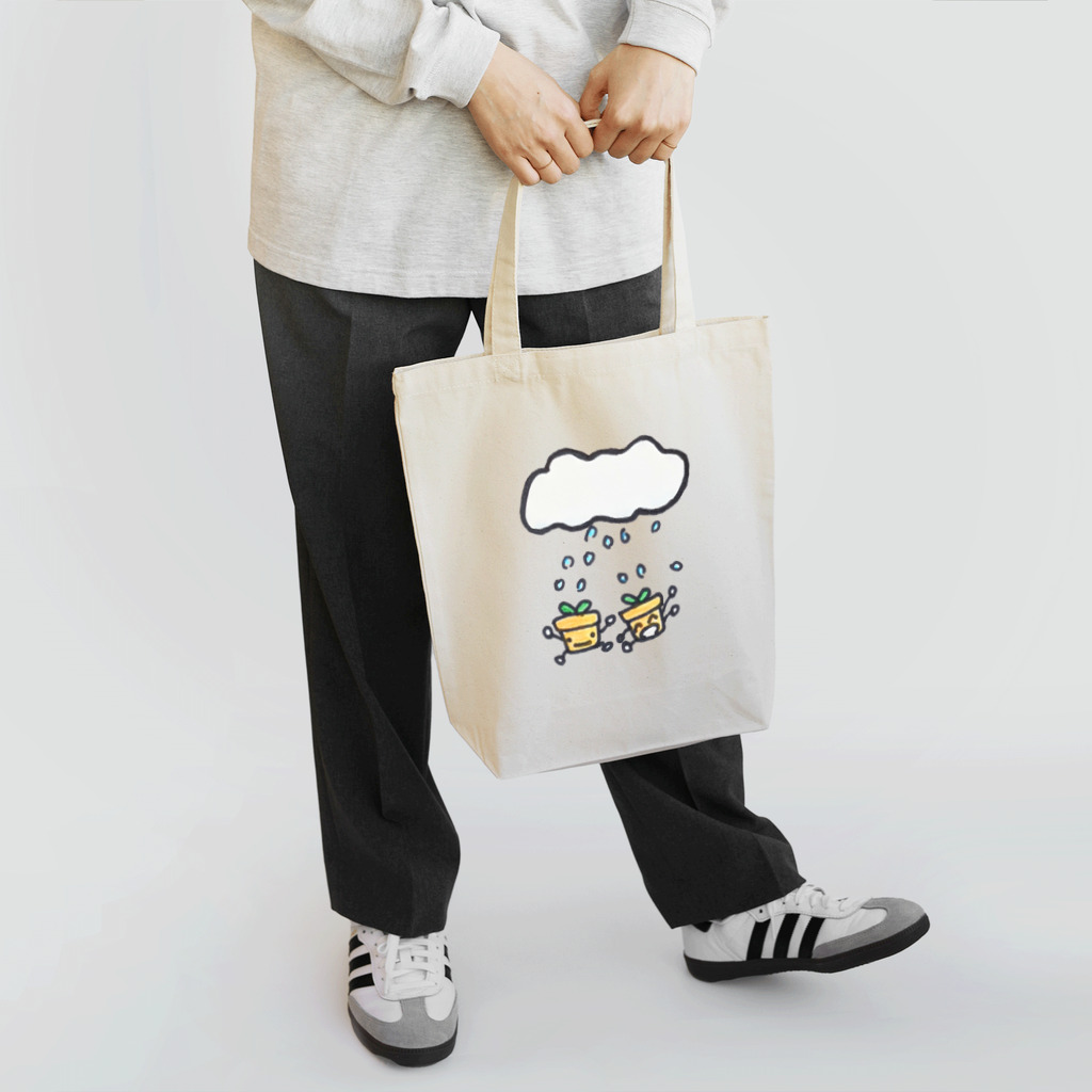 greetenの植木に雨を Tote Bag