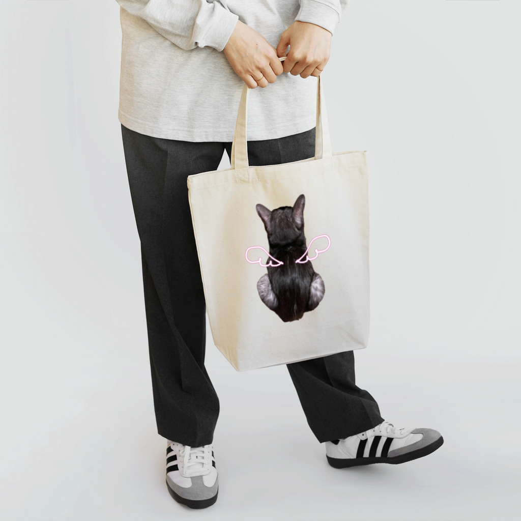 nya nya*の天使のバックショットねこ Tote Bag