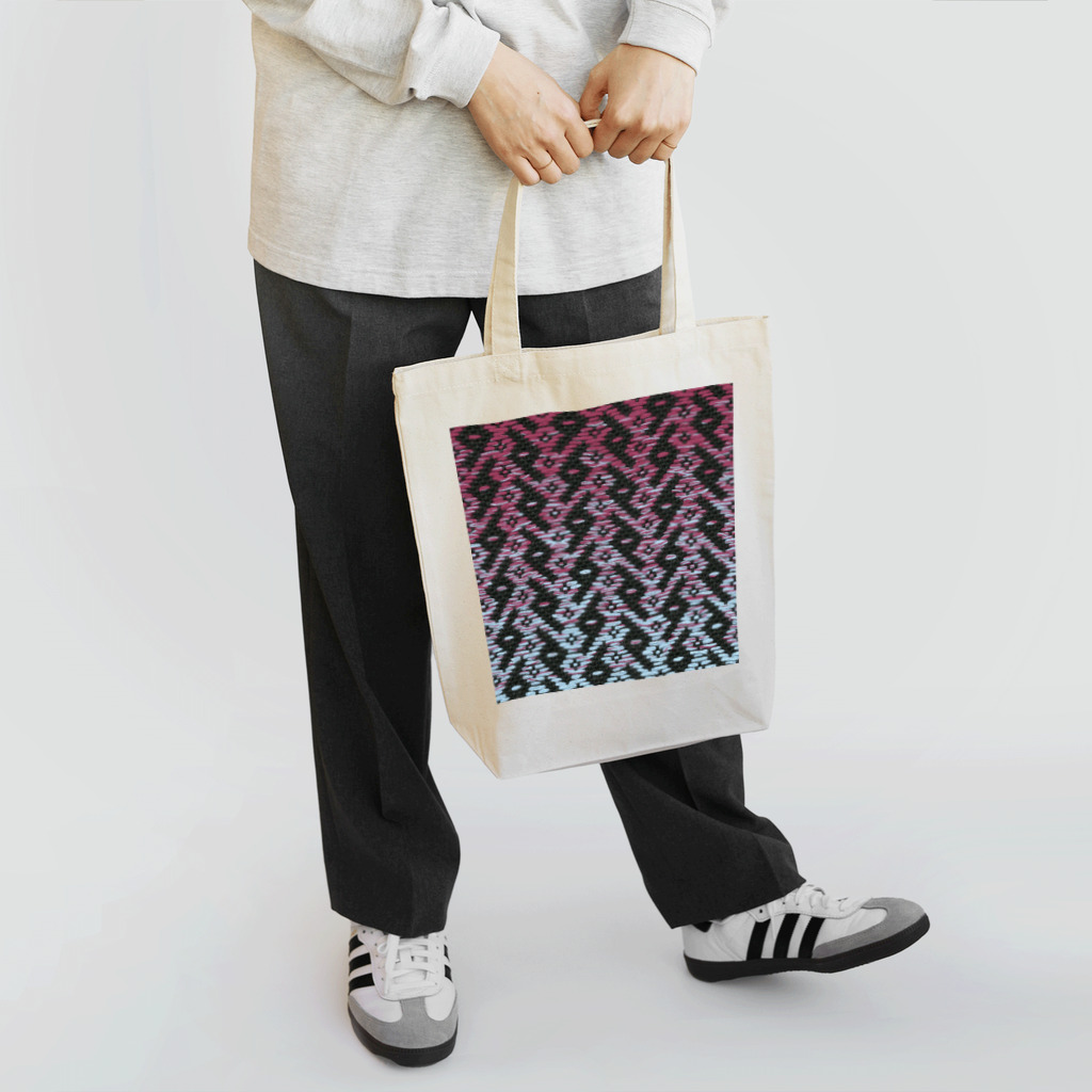 ひとはり堂/こぎん刺しのえす（グラデレッド） Tote Bag