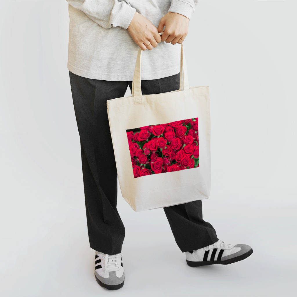 アトリエ英の情熱の赤い薔薇 トートバッグ