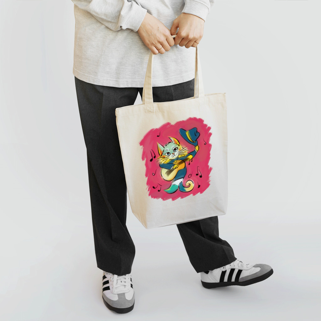 不可思議商店の音楽家な猫ちゃん Tote Bag