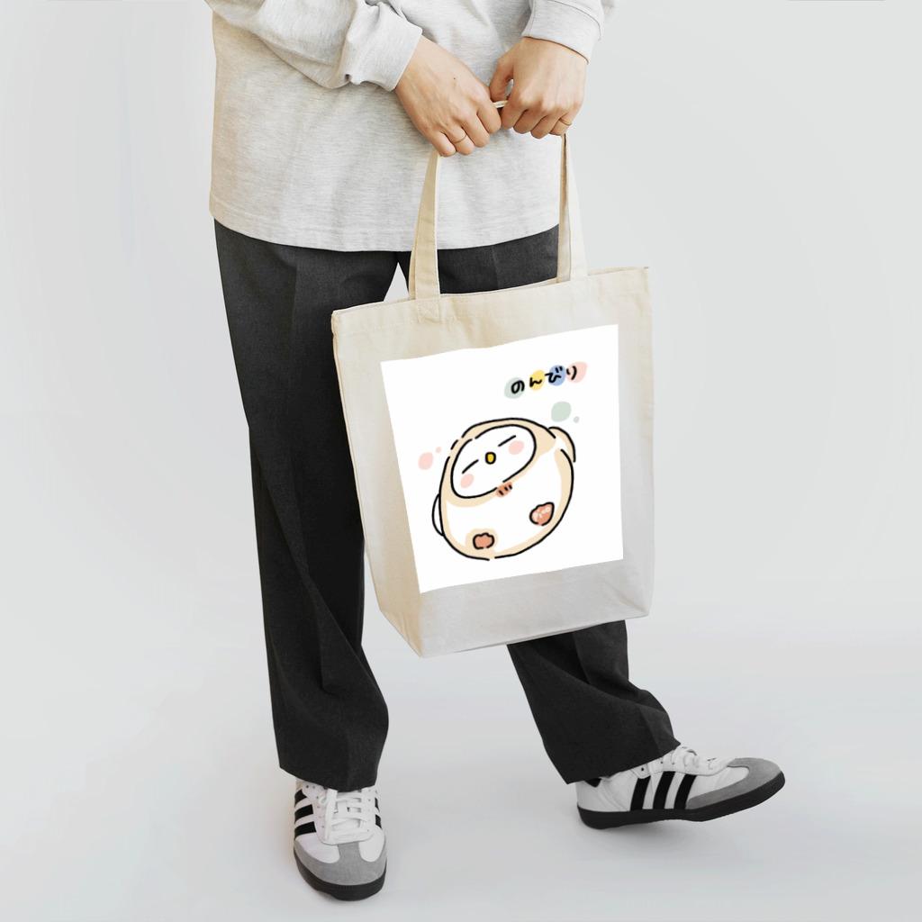 Pocketののんびりふくろう Tote Bag