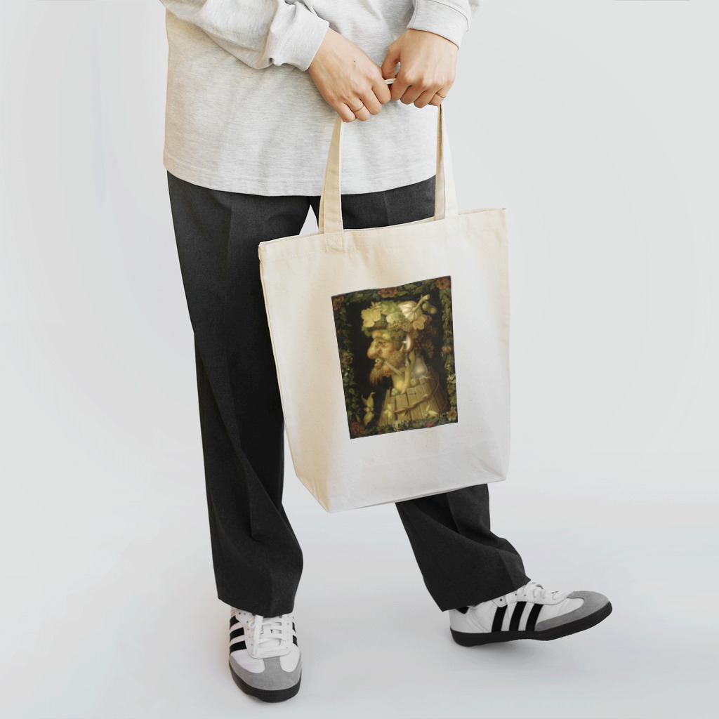 世界の絵画アートグッズのジュゼッペ・アルチンボルド 《秋》 トートバッグ