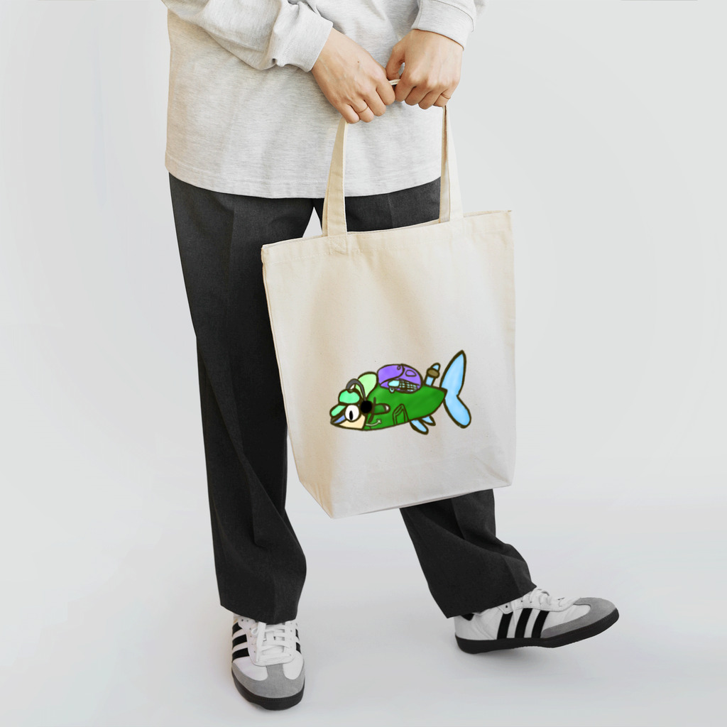 motchie's Shopのグリーンネオンくん Tote Bag