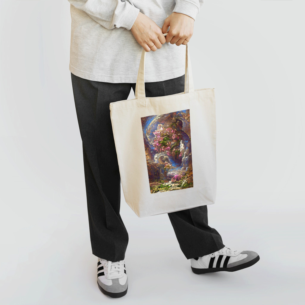 VERITIST (ヴェリティストSUZURI店)の抽象画風｢春｣ Tote Bag
